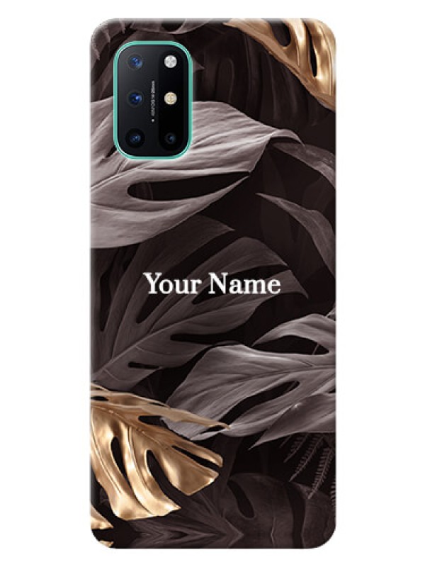 Custom OnePlus 8T Mobile Back Covers: Wild Leaves digital paint Design