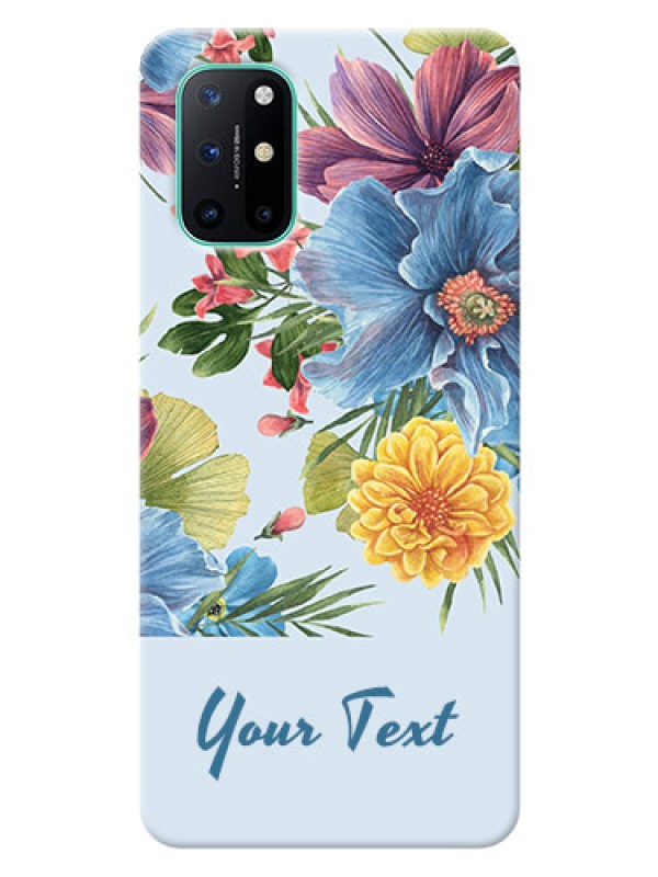 Custom OnePlus 8T Custom Phone Cases: Stunning Watercolored Flowers Painting Design