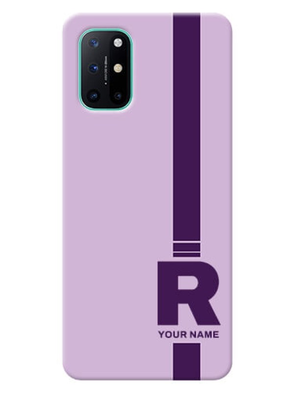Custom OnePlus 8T Custom Phone Covers: Simple dual tone stripe with name Design