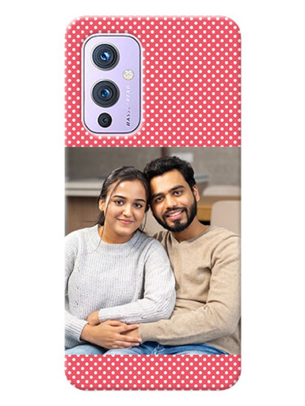 Custom OnePlus 9 5G Custom Mobile Case with White Dotted Design