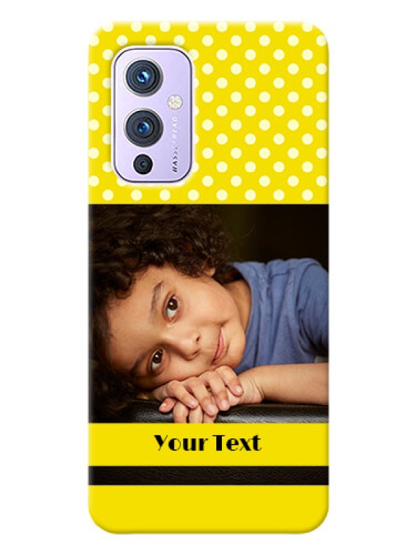 Custom OnePlus 9 5G Custom Mobile Covers: Bright Yellow Case Design
