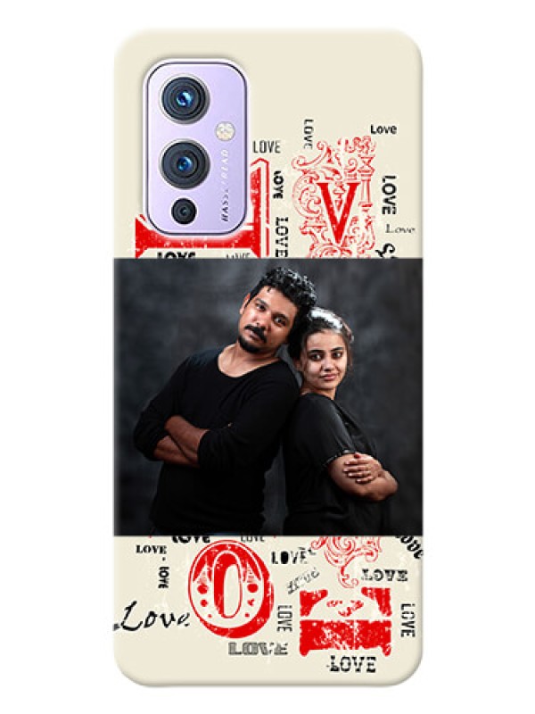 Custom OnePlus 9 5G mobile cases online: Trendy Love Design Case