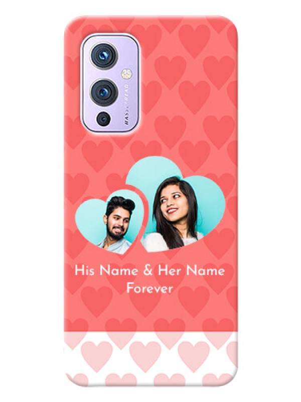 Custom OnePlus 9 5G personalized phone covers: Couple Pic Upload Design