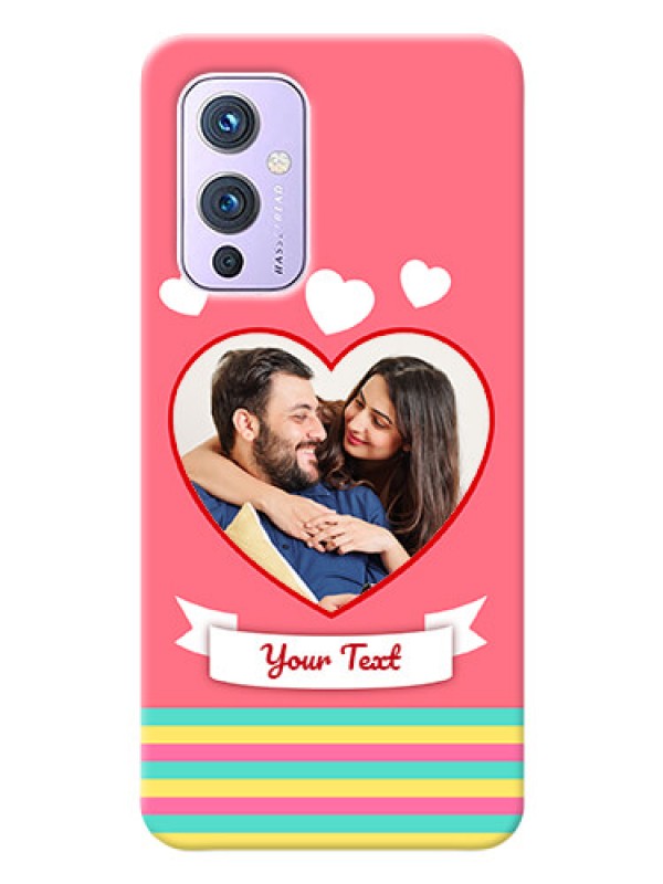 Custom OnePlus 9 5G Personalised mobile covers: Love Doodle Design