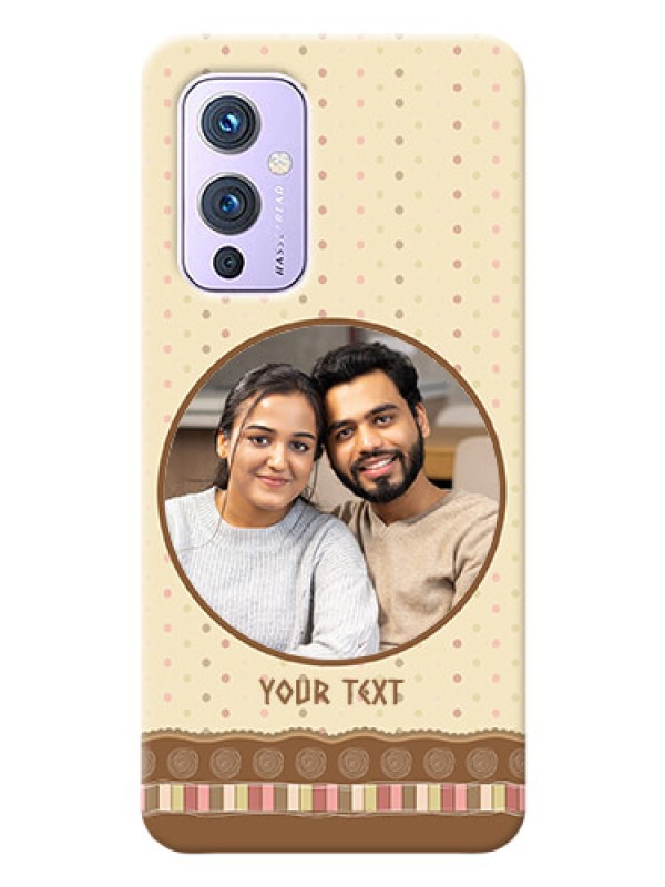 Custom OnePlus 9 5G Mobile Cases: Brown Dotted Mobile Case Design