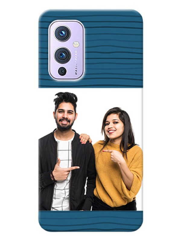 Custom OnePlus 9 5G Custom Phone Cases: Blue Pattern Cover Design