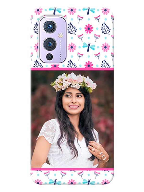 Custom OnePlus 9 5G Mobile Covers: Colorful Flower Design