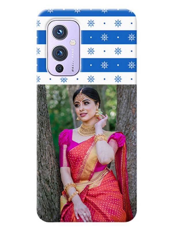 Custom OnePlus 9 5G custom mobile covers: Snow Pattern Design