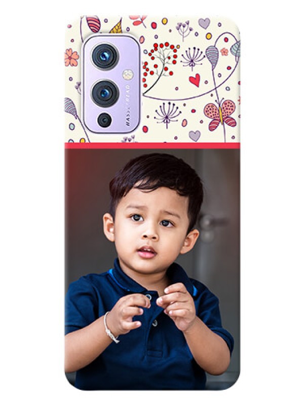 Custom OnePlus 9 5G phone back covers: Premium Floral Design