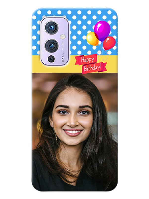 Custom OnePlus 9 5G custom mobile back covers: Happy Birthday Design