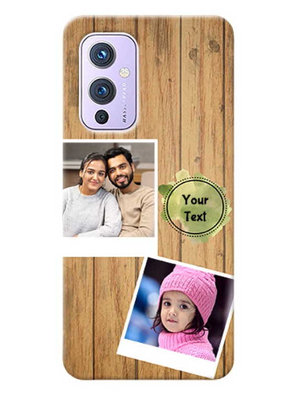 Custom OnePlus 9 5G Custom Mobile Phone Covers: Wooden Texture Design