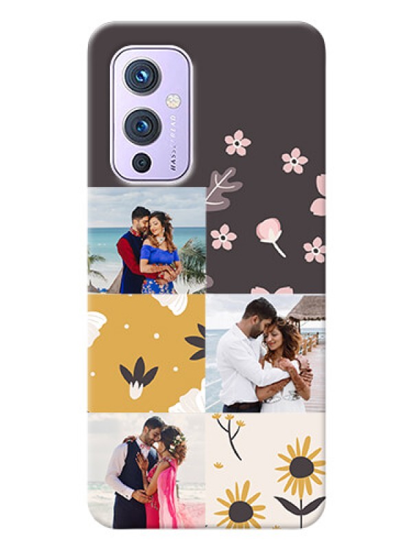 Custom OnePlus 9 5G phone cases online: 3 Images with Floral Design