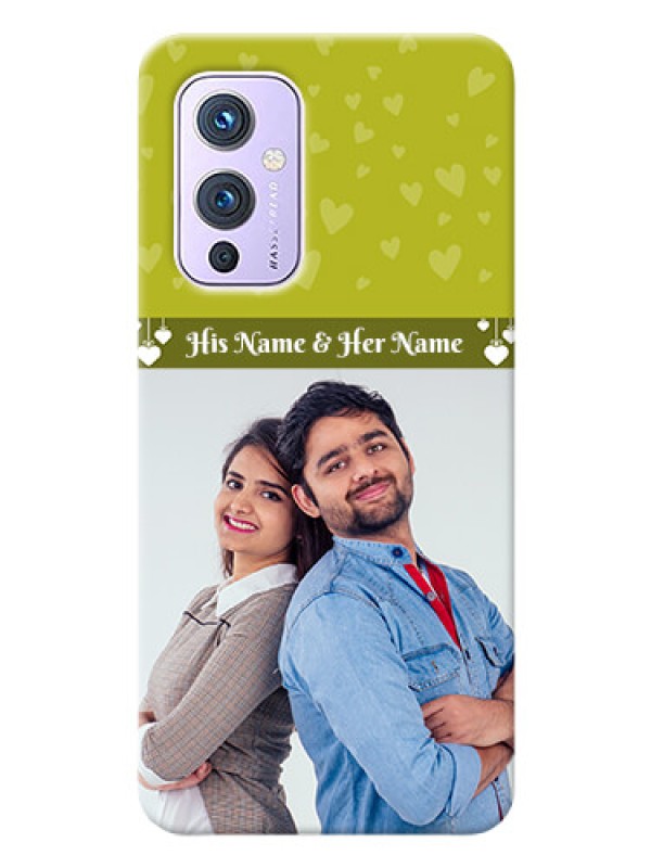 Custom OnePlus 9 5G custom mobile covers: You & Me Heart Design