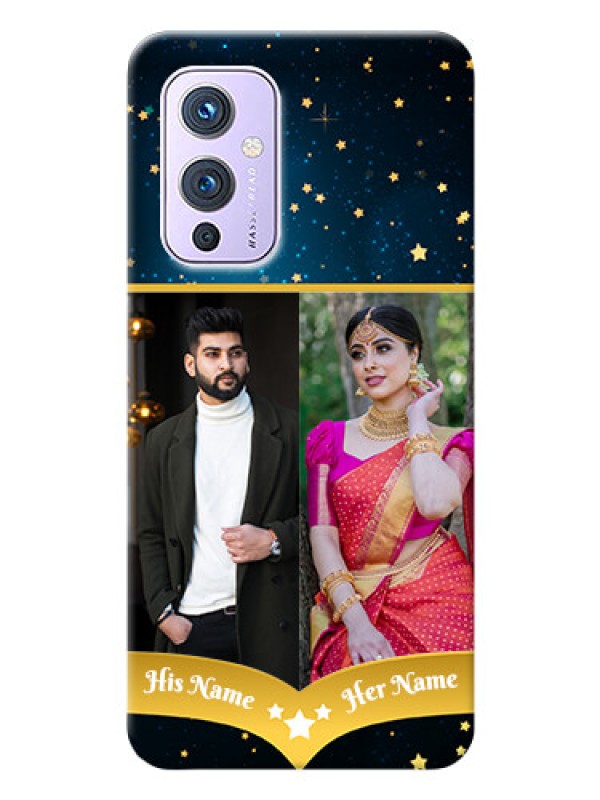 Custom OnePlus 9 5G Mobile Covers Online: Galaxy Stars Backdrop Design