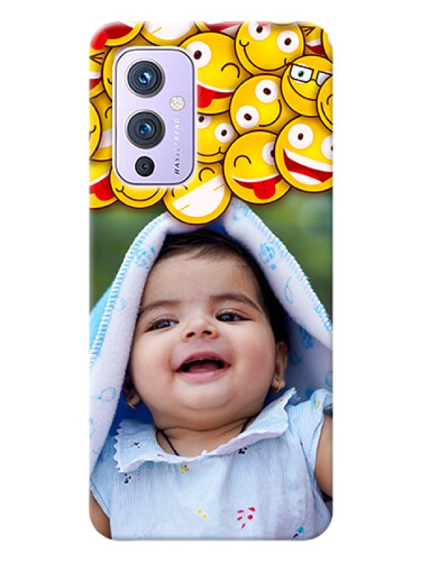 Custom OnePlus 9 5G Custom Phone Cases with Smiley Emoji Design