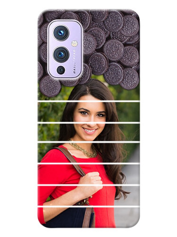 Custom OnePlus 9 5G Custom Mobile Covers with Oreo Biscuit Design