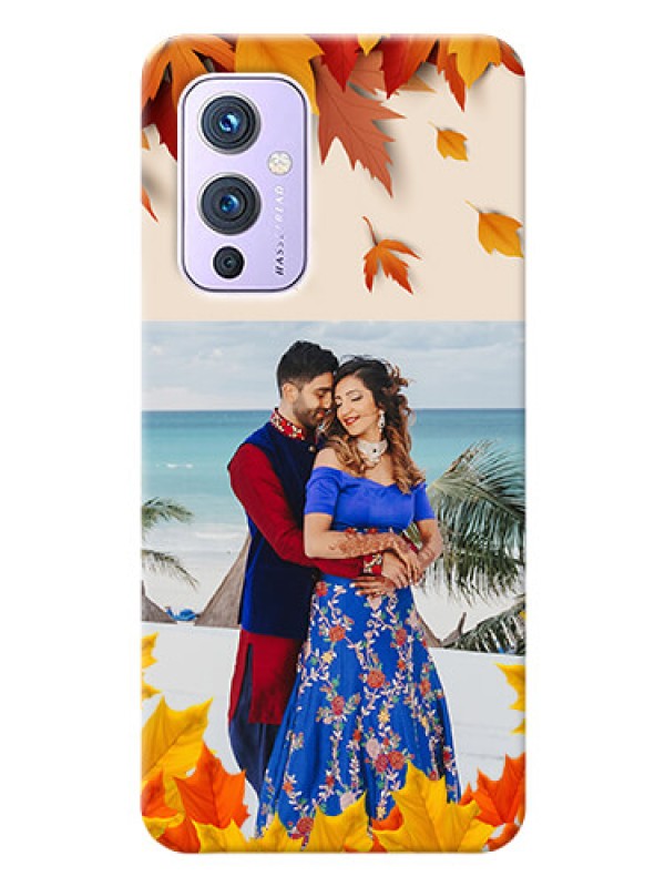 Custom OnePlus 9 5G Mobile Phone Cases: Autumn Maple Leaves Design