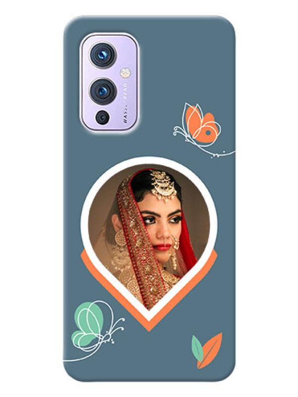 Custom OnePlus 9 5G Custom Mobile Case with Droplet Butterflies Design