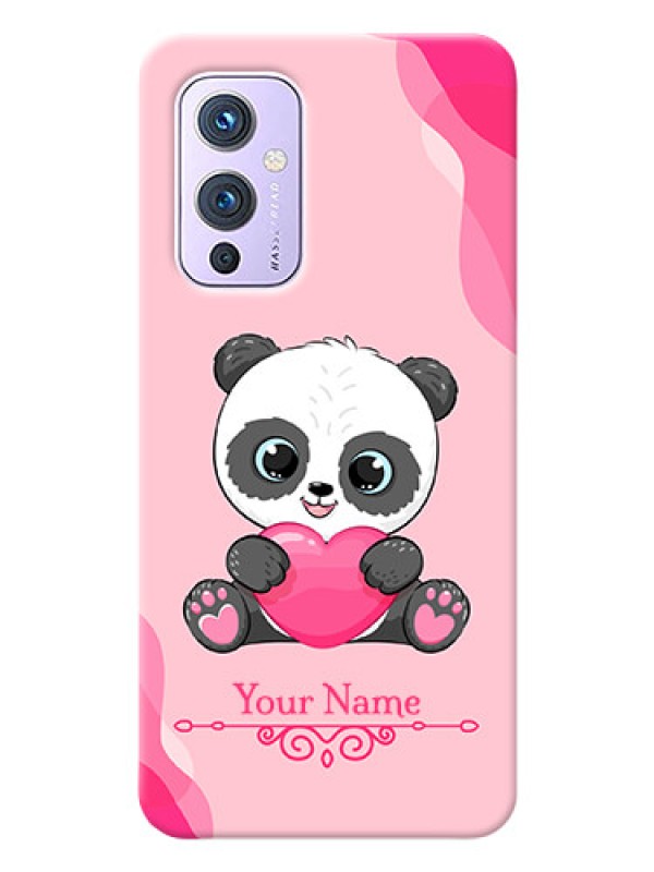 Custom OnePlus 9 5G Mobile Back Covers: Cute Panda Design