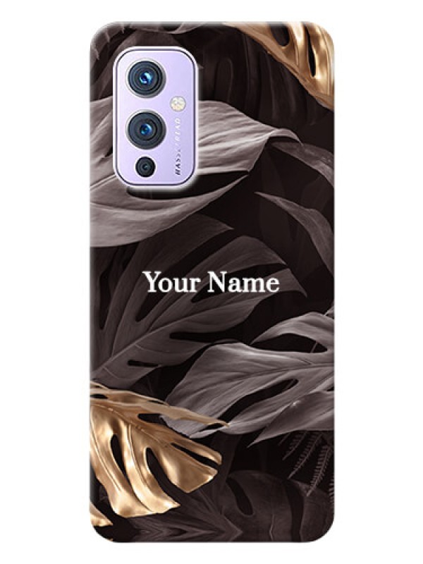 Custom OnePlus 9 5G Mobile Back Covers: Wild Leaves digital paint Design