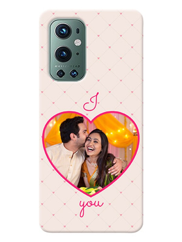 Custom OnePlus 9 Pro 5G Personalized Mobile Covers: Heart Shape Design