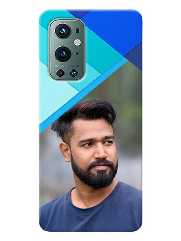 Custom OnePlus 9 Pro 5G Phone Cases Online: Blue Abstract Cover Design