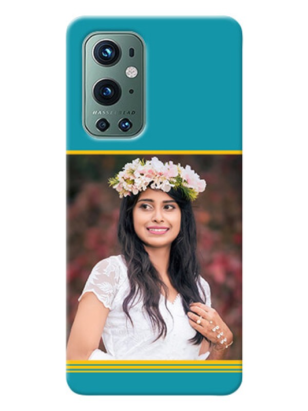 Custom OnePlus 9 Pro 5G personalized phone covers: Yellow & Blue Design 