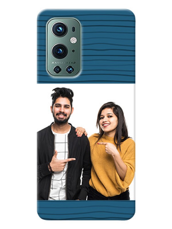 Custom OnePlus 9 Pro 5G Custom Phone Cases: Blue Pattern Cover Design