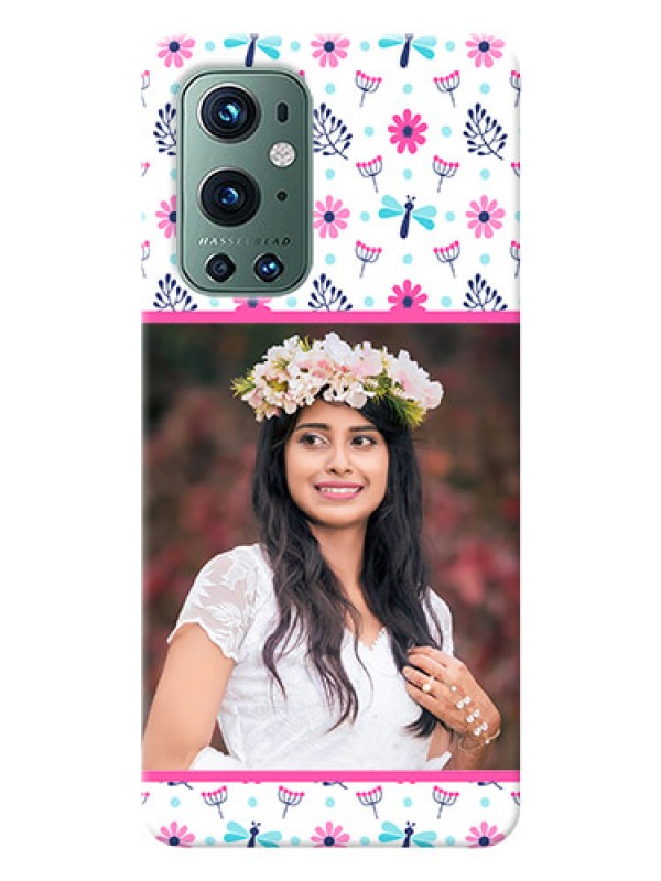 Custom OnePlus 9 Pro 5G Mobile Covers: Colorful Flower Design