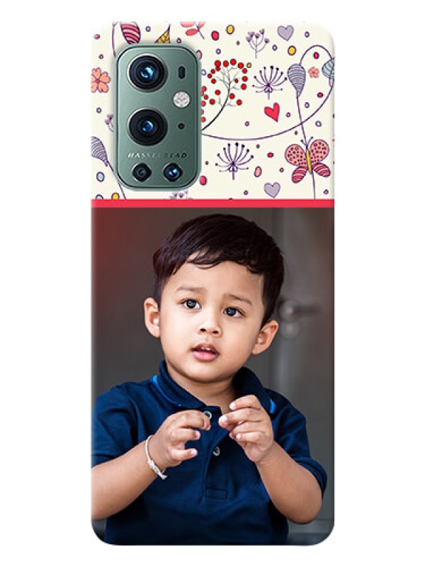 Custom OnePlus 9 Pro 5G phone back covers: Premium Floral Design