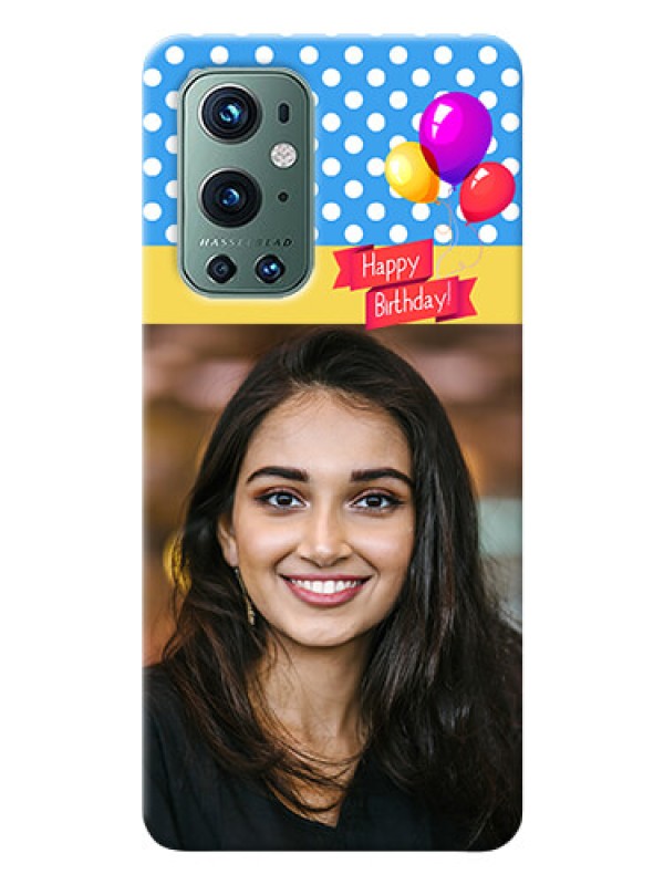 Custom OnePlus 9 Pro 5G custom mobile back covers: Happy Birthday Design