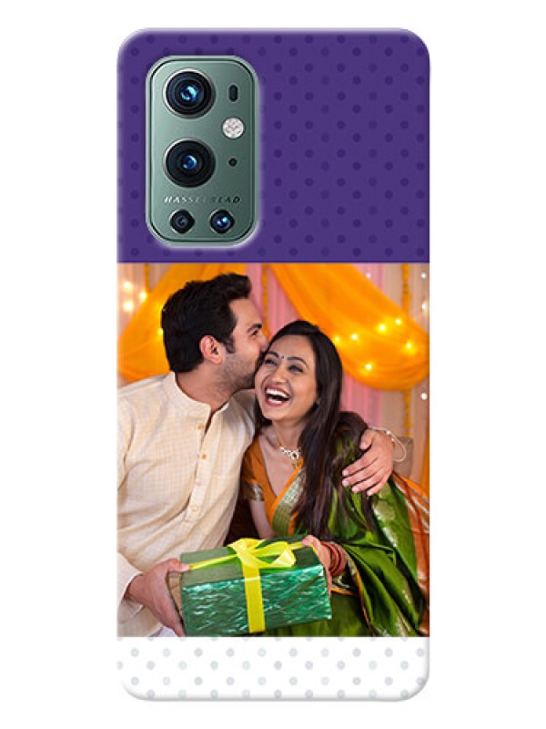 Custom OnePlus 9 Pro 5G mobile phone cases: Violet Pattern Design