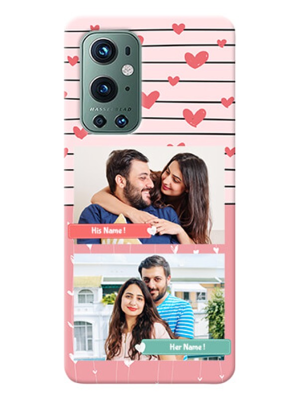 Custom OnePlus 9 Pro 5G custom mobile covers: Photo with Heart Design