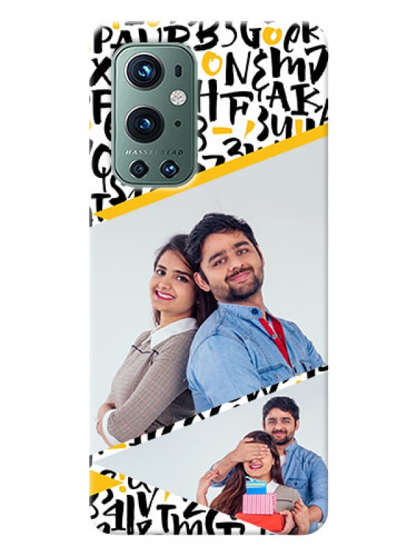 Custom OnePlus 9 Pro 5G Phone Back Covers: Letters Pattern Design