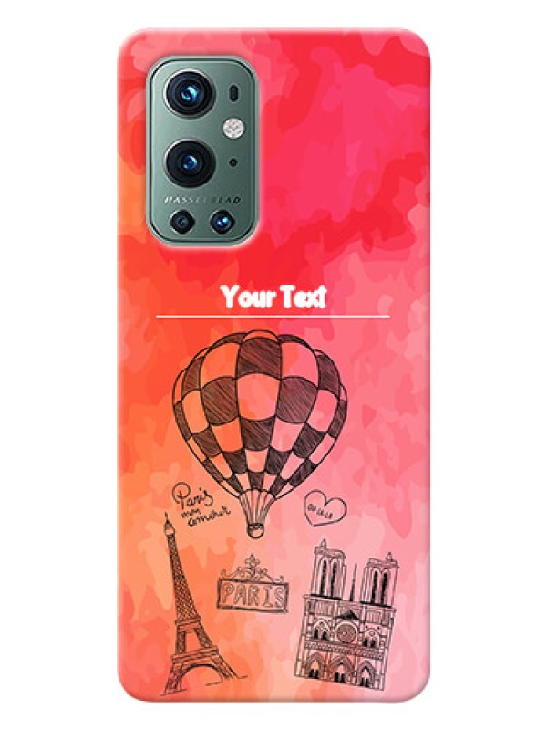 Custom OnePlus 9 Pro 5G Personalized Mobile Covers: Paris Theme Design