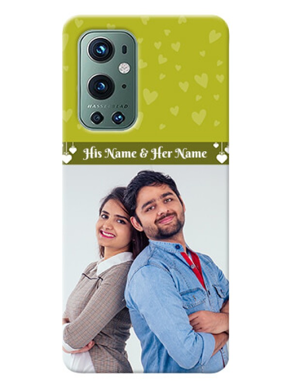 Custom OnePlus 9 Pro 5G custom mobile covers: You & Me Heart Design