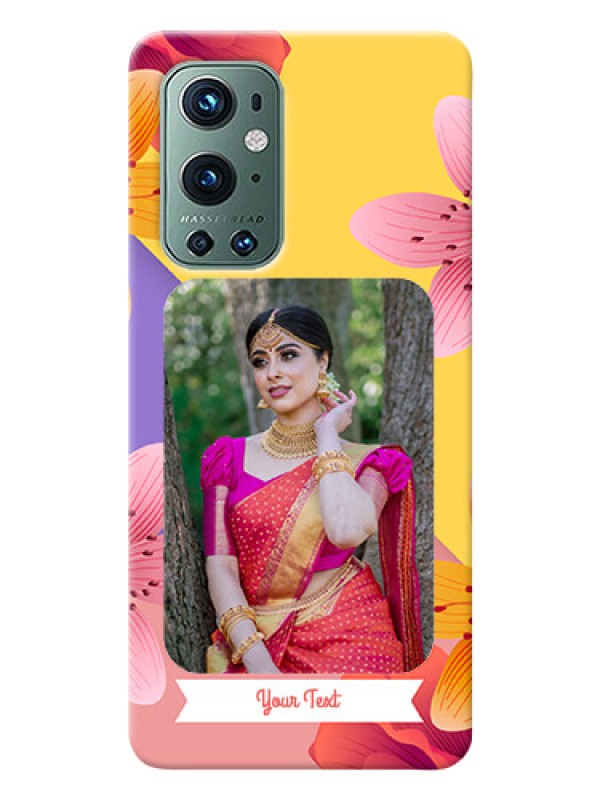 Custom OnePlus 9 Pro 5G Mobile Covers: 3 Image With Vintage Floral Design