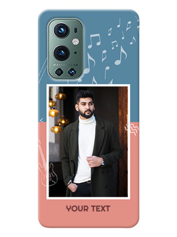 Custom OnePlus 9 Pro 5G Phone Back Covers with Color Musical Note Design