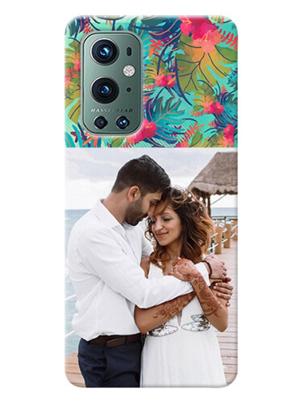 Custom OnePlus 9 Pro 5G Personalized Phone Cases: Watercolor Floral Design