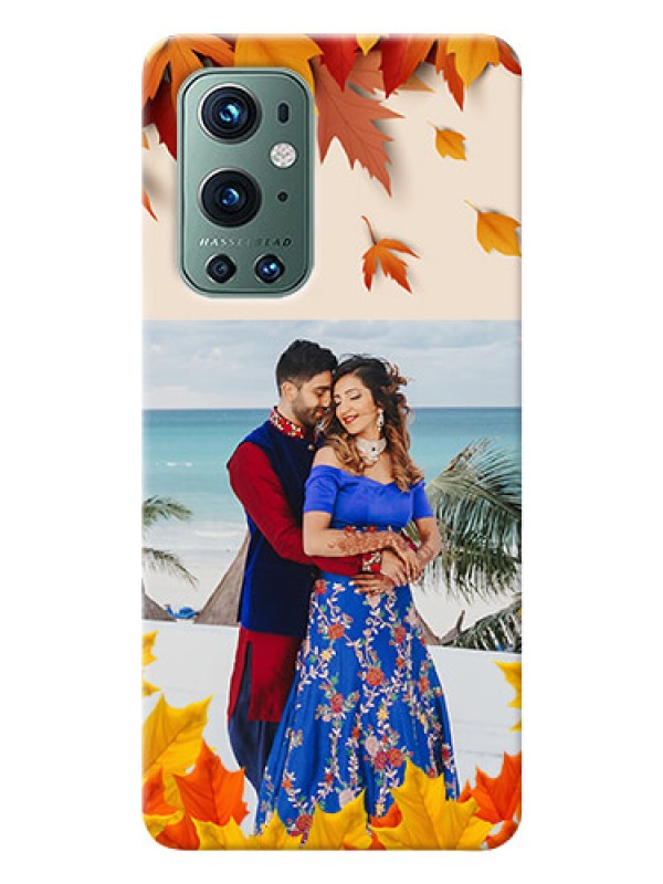 Custom OnePlus 9 Pro 5G Mobile Phone Cases: Autumn Maple Leaves Design