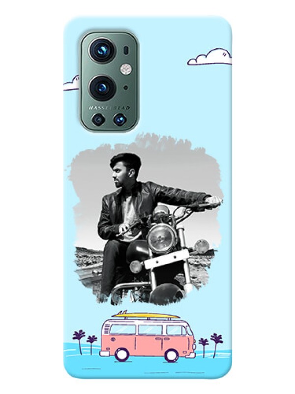 Custom OnePlus 9 Pro 5G Mobile Covers Online: Travel & Adventure Design