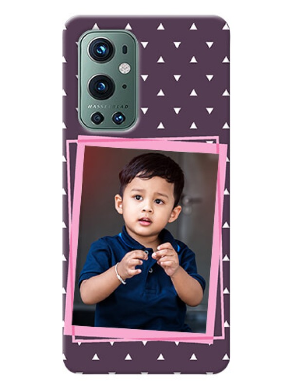 Custom OnePlus 9 Pro 5G Phone Cases: Triangle Pattern Dotted Design