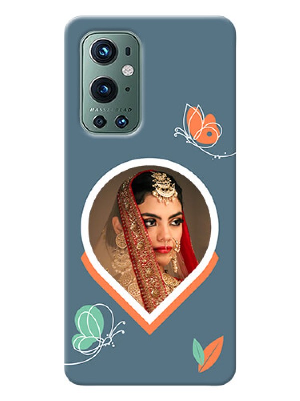 Custom OnePlus 9 Pro 5G Custom Mobile Case with Droplet Butterflies Design