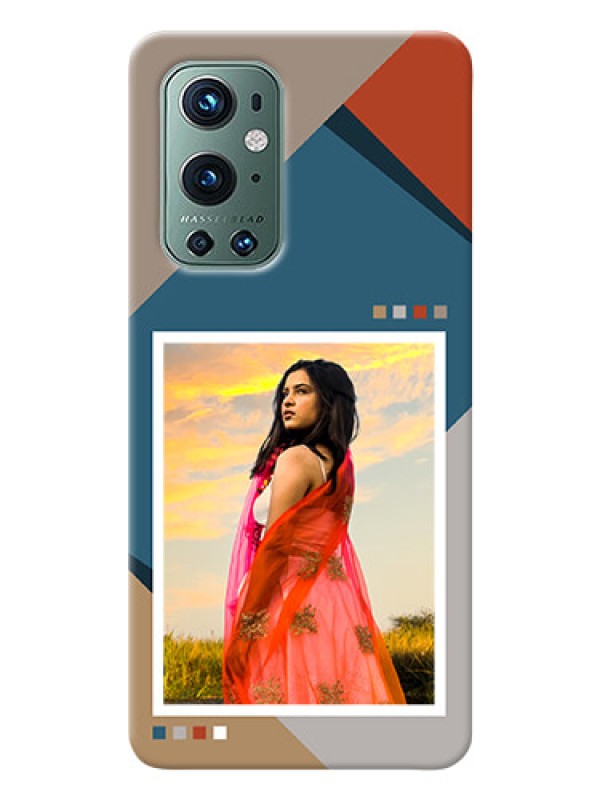 Custom OnePlus 9 Pro 5G Mobile Back Covers: Retro color pallet Design
