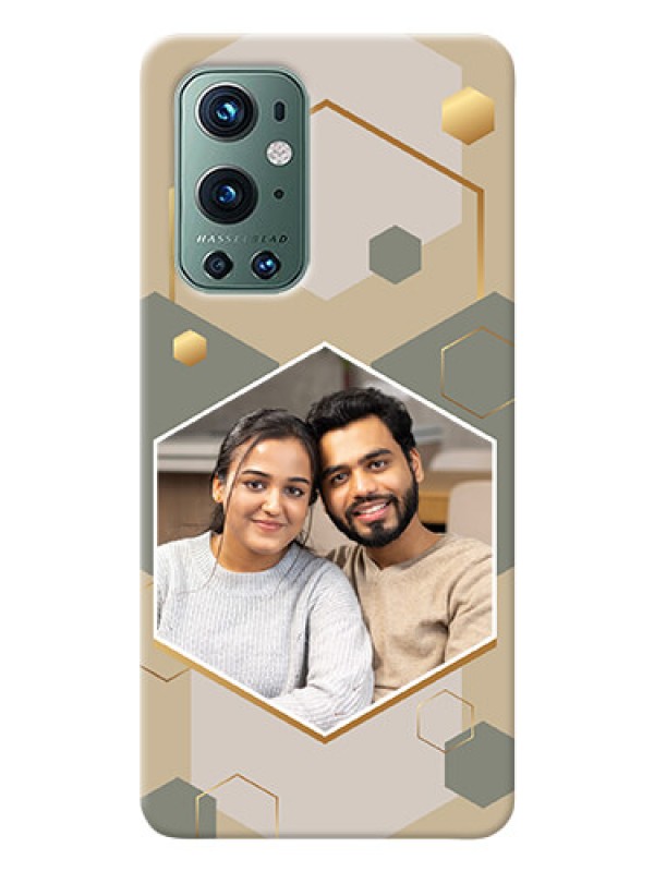 Custom OnePlus 9 Pro 5G Phone Back Covers: Stylish Hexagon Pattern Design
