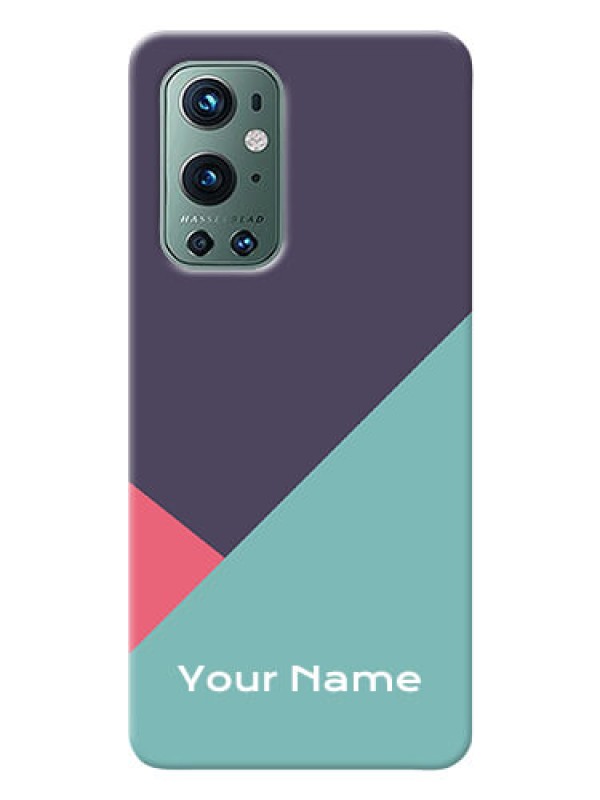 Custom OnePlus 9 Pro 5G Custom Phone Cases: Tri Color abstract Design