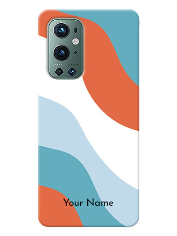 Custom OnePlus 9 Pro 5G Mobile Back Covers: coloured Waves Design