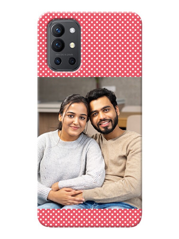 Custom OnePlus 9R 5G Custom Mobile Case with White Dotted Design