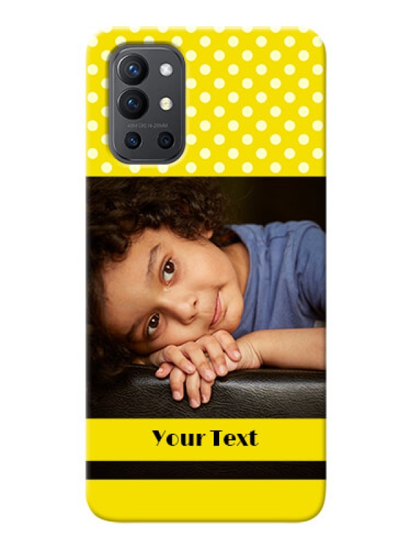 Custom OnePlus 9R 5G Custom Mobile Covers: Bright Yellow Case Design