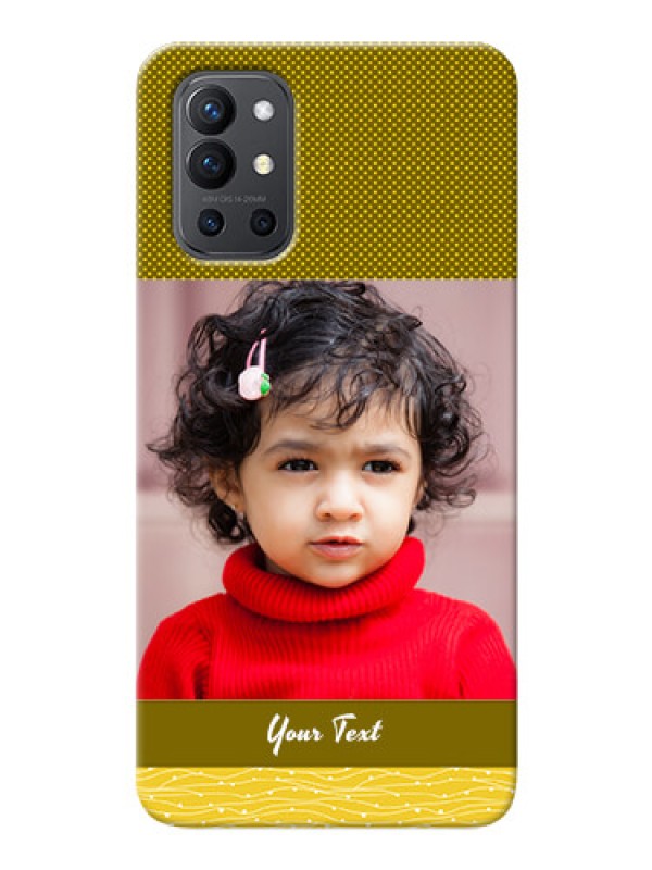 Custom OnePlus 9R 5G custom mobile back covers: Simple Green Color Design